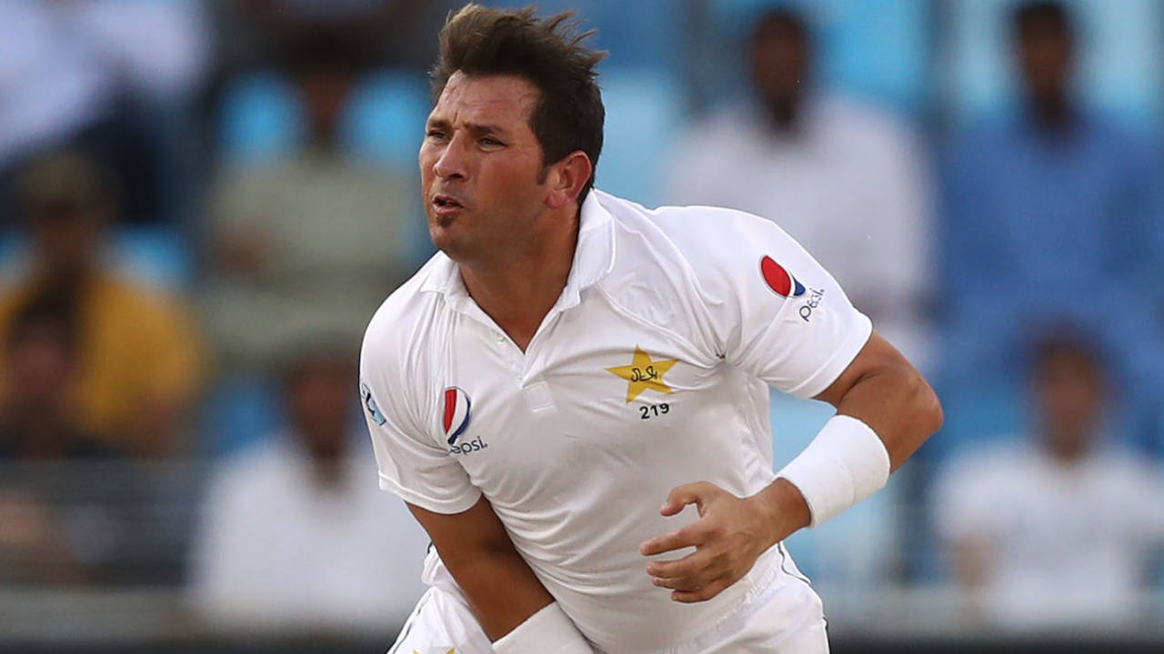Yasir Shah looks on after delivering the ball&nbsp;&nbsp;&bull;&nbsp;&nbsp;Getty Images