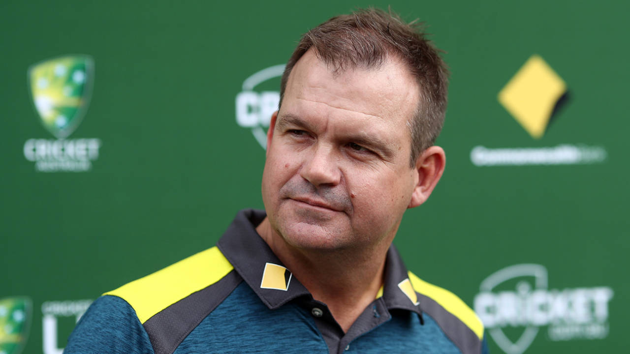 Matthew Mott at a press briefing, Brisbane, October 9, 2018