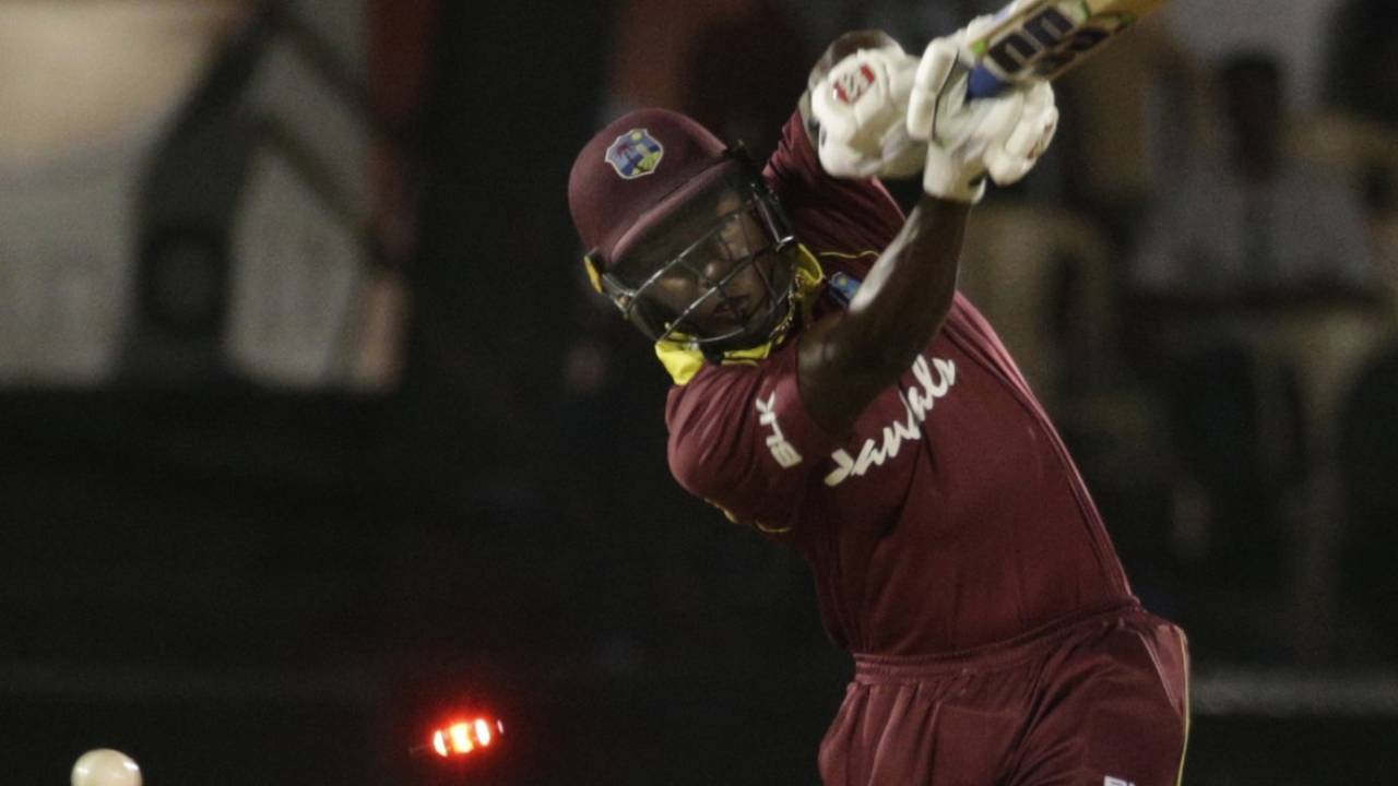 Rovman Powell is clean bowled by an inswinging delivery&nbsp;&nbsp;&bull;&nbsp;&nbsp;Associated Press