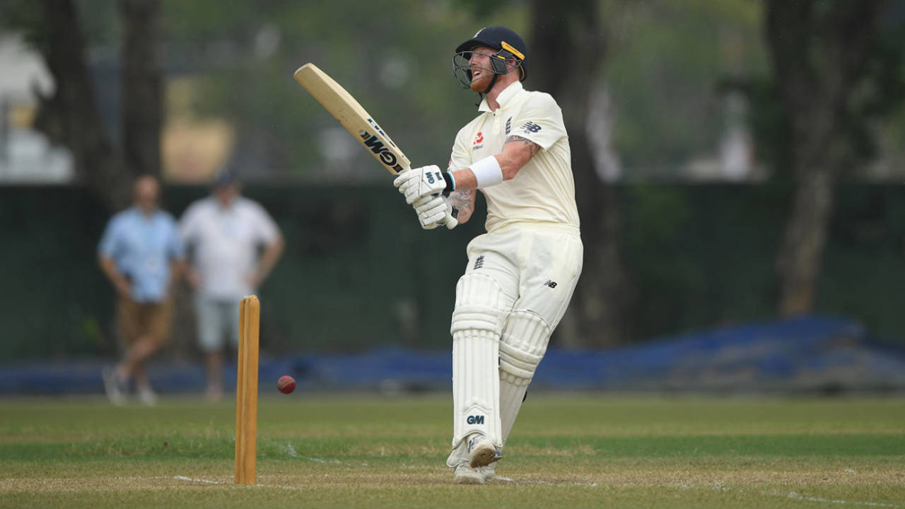 Ben Stokes was struck a painful blow while batting, Sri Lanka Board XI v England XI, Tour match, Colombo, October 31, 2018