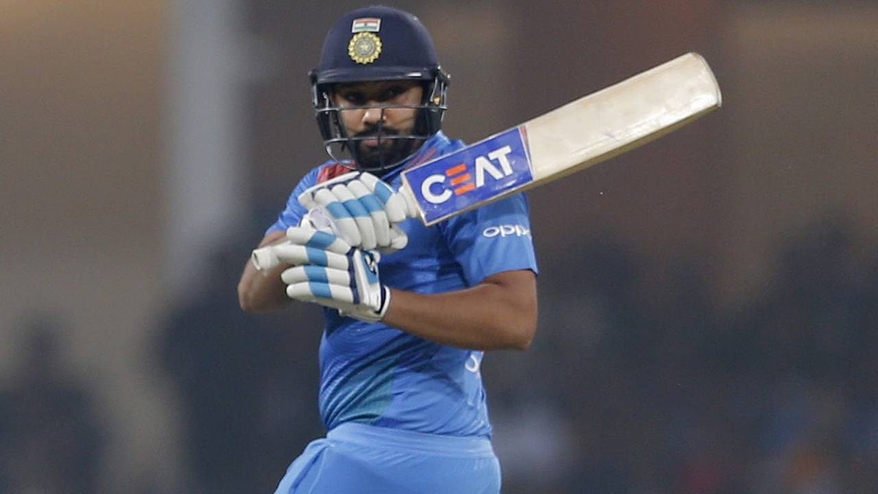 Rohit Sharma swivels into a pull, India v West Indies, 2nd T20I, Lucknow, November 6, 2018