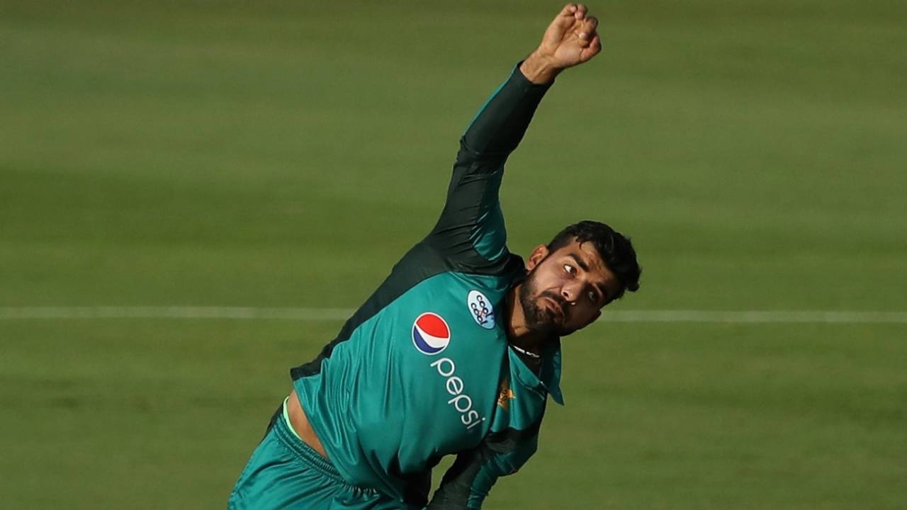 Shadab Khan took three wickets in four balls&nbsp;&nbsp;&bull;&nbsp;&nbsp;Getty Images