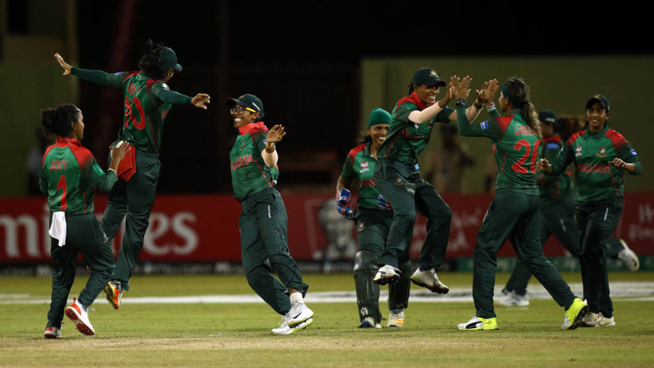 Bangladesh celebrate a wicket&nbsp;&nbsp;&bull;&nbsp;&nbsp;International Cricket Council