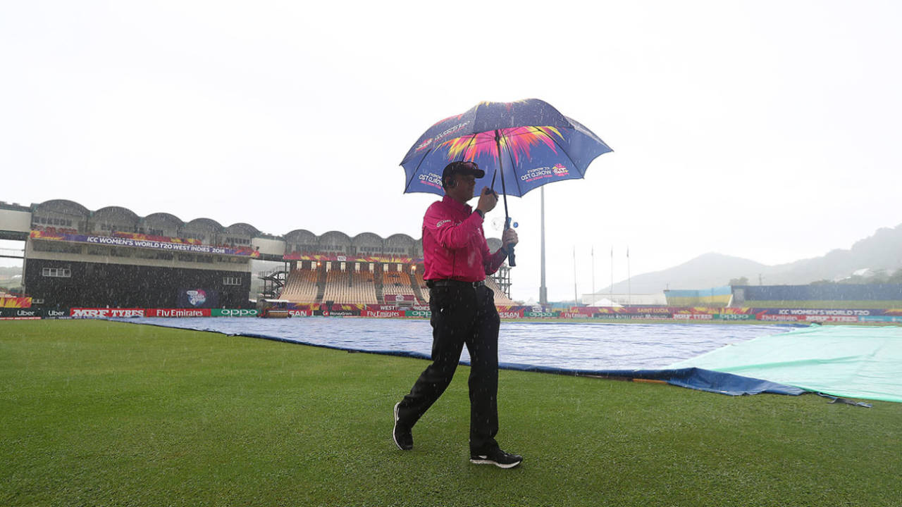 The covers were on as the players and officials arrived&nbsp;&nbsp;&bull;&nbsp;&nbsp;Getty Images