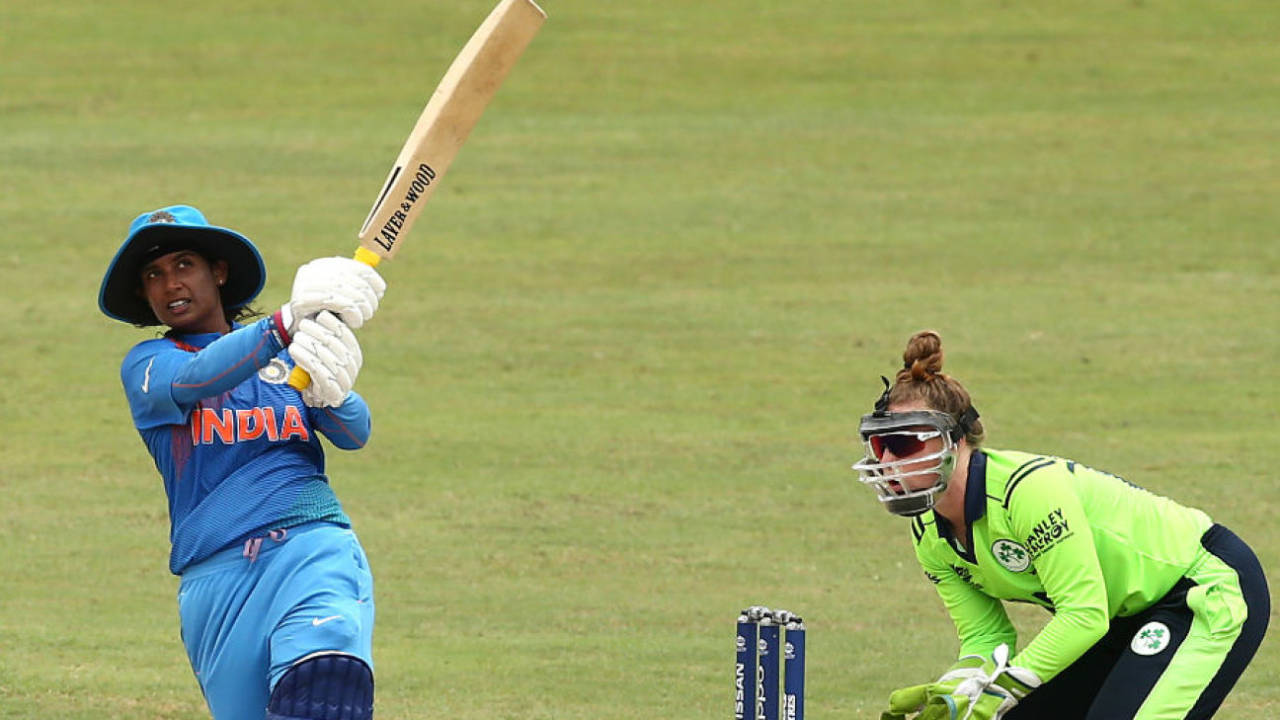 Mithali Raj's battling 17th T20I fifty helped India seal a semi-final berth, India v Ireland, Women's World T20 2018, Georgetown, November 15, 2018