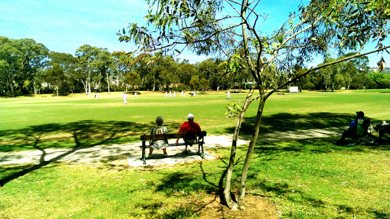 Spectators at Kensington Oval, Adelaide