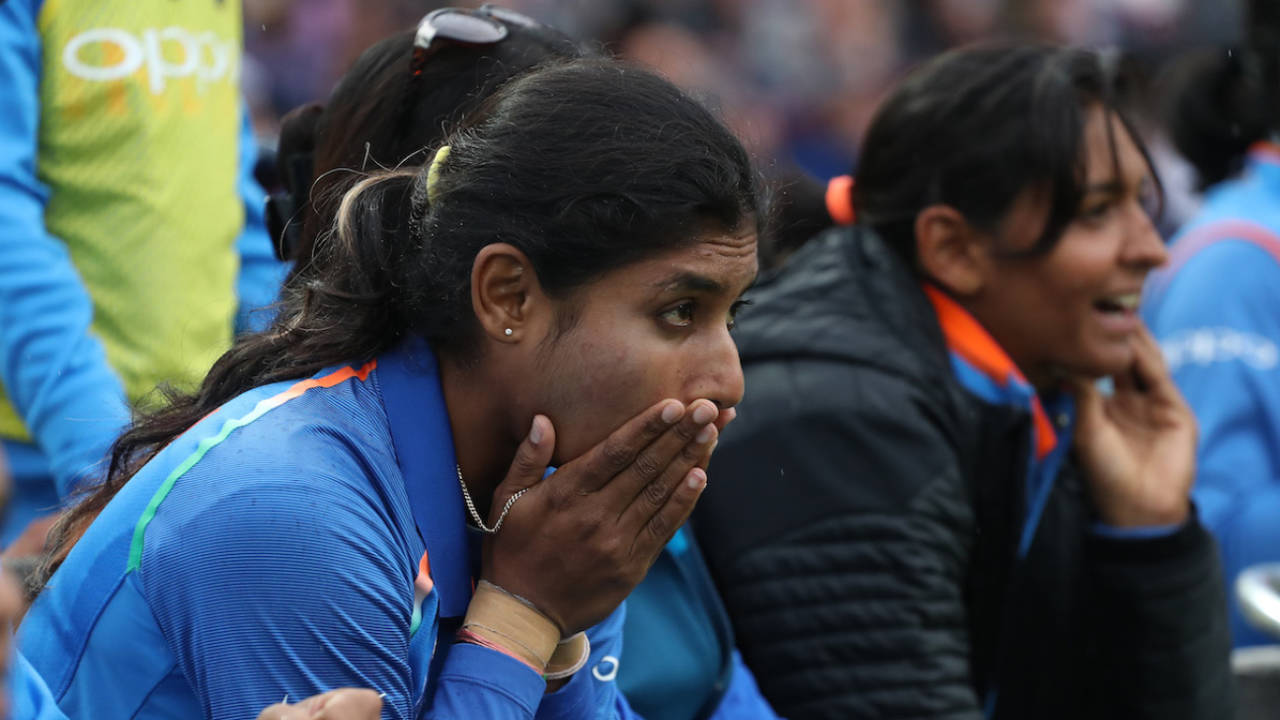 Mithali Raj watched on helpless as India collapsed, England v India, Women's World Cup final, Lord's, July 23, 2017