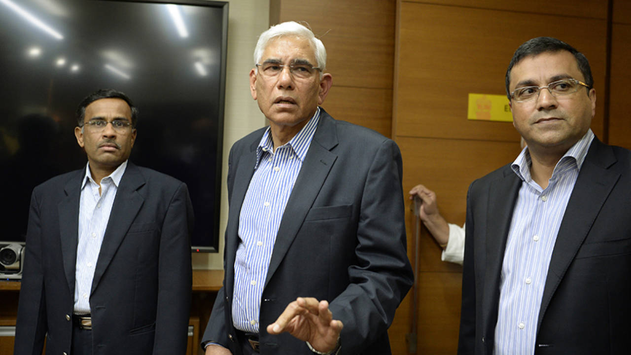 While Vinod Rai (centre) can claim to have gone by the book in the BCCI's investigation of allegations of sexual misconduct against Rahul Johri (right), there was plenty wrong with the whole process&nbsp;&nbsp;&bull;&nbsp;&nbsp;AFP