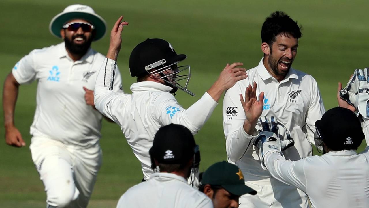 William Somerville took New Zealand towards an unlikely win on debut, Pakistan v New Zealand, 3rd Test, Abu Dhabi, 5th day, December 7, 2018