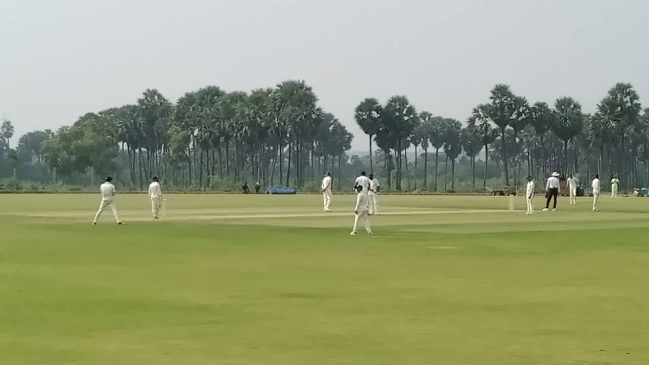 Puducherry play against Meghalaya in the first Ranji match at the CAP Siechem Ground&nbsp;&nbsp;&bull;&nbsp;&nbsp;Saurabh Somani/ESPNcricinfo