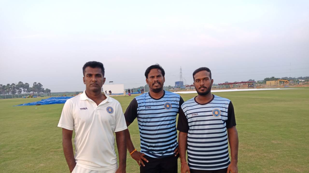 AM Narayanan, Saiju Titus and Ranjit Baskaran were all called up at the last minute after several players had been disallowed, Puducherry v Mizoram, Ranji Trophy 2018-19, Puducherry, December 1, 2018