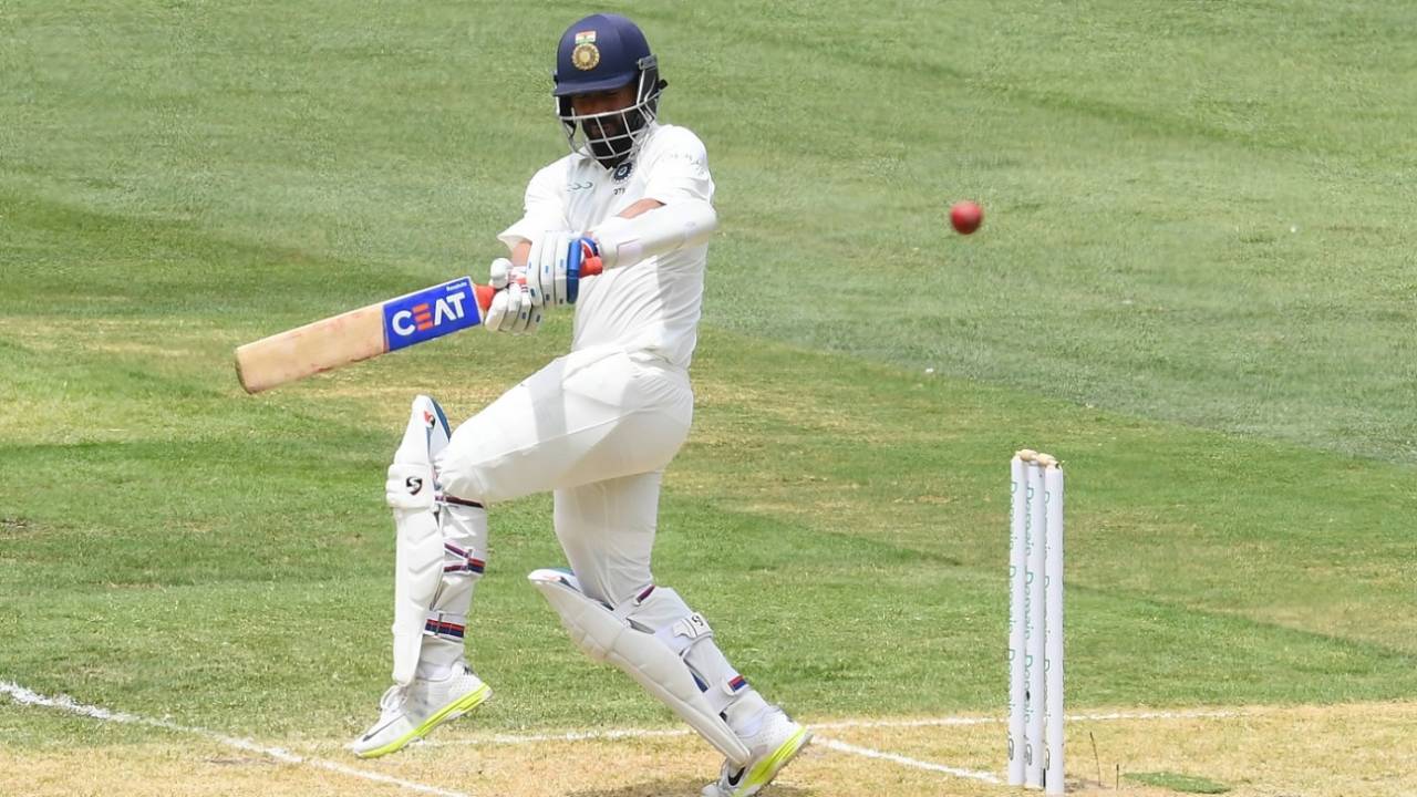 Ajinkya Rahane plays through the leg side, Australia v India, 3rd Test, Melbourne, 2nd day, December 27, 2018