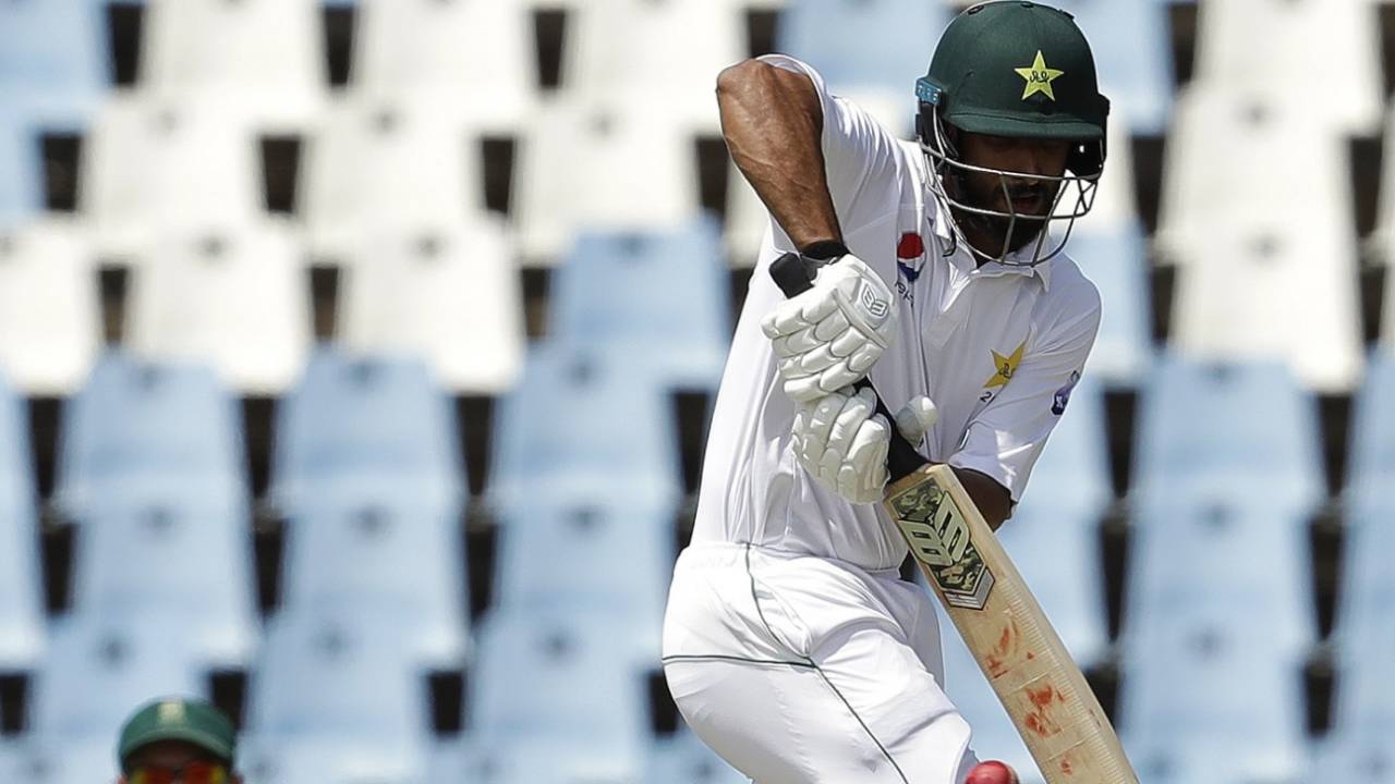 Shan Masood works a ball off his hips, South Africa v Pakistan, 1st Test, Centurion, 2nd day, December 27, 2018