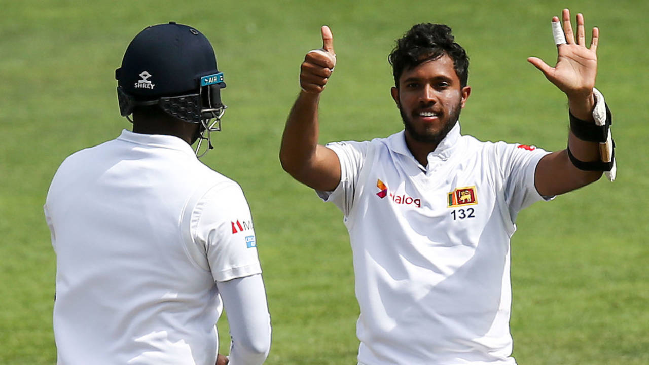 Kusal Mendis celebrates his sixth Test hundred, in the draw in Wellington last year&nbsp;&nbsp;&bull;&nbsp;&nbsp;Getty Images