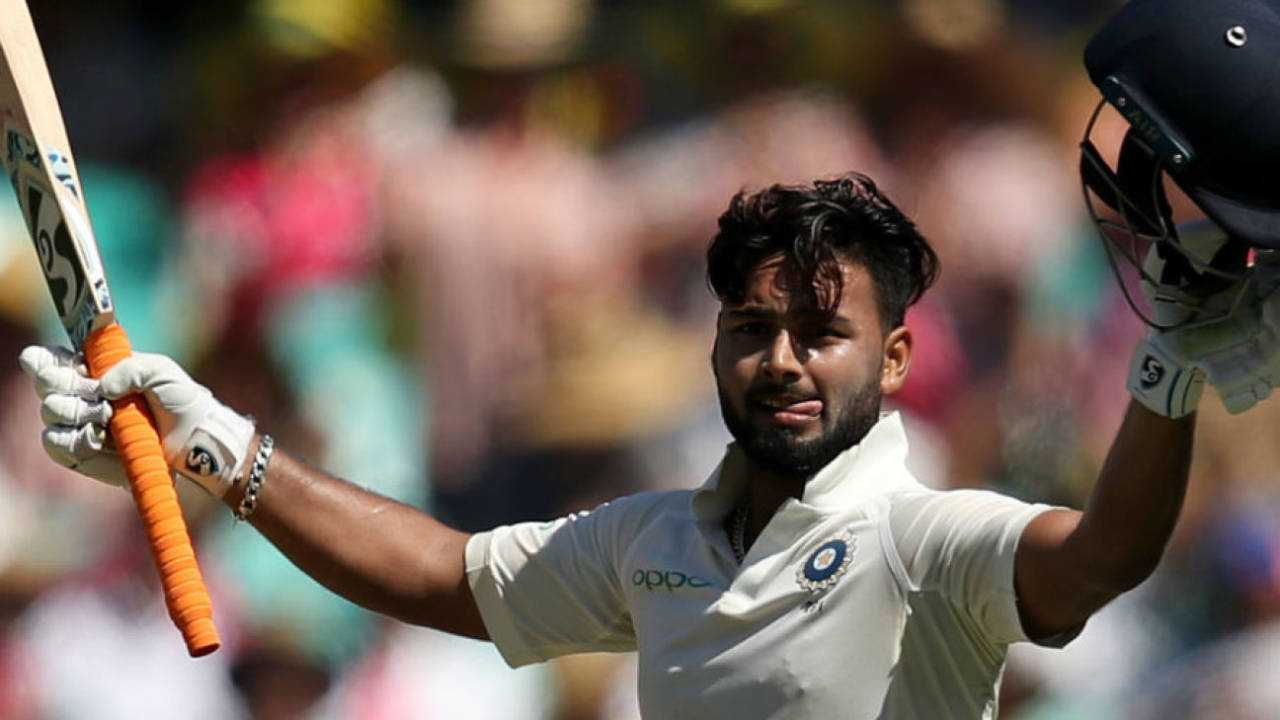 Rishabh Pant soaks in the applause of the SCG crowd after bringing up his 2nd Test century, Australia v India, 4th Test, Sydney, 2nd day, January 4, 2018