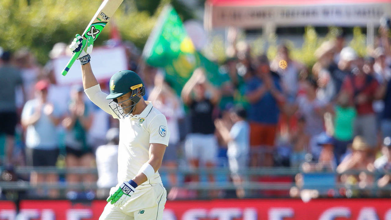 Faf du Plessis made a fighting hundred, South Africa v Pakistan, 2nd Test, Cape Town, 2nd day, January 4, 2018