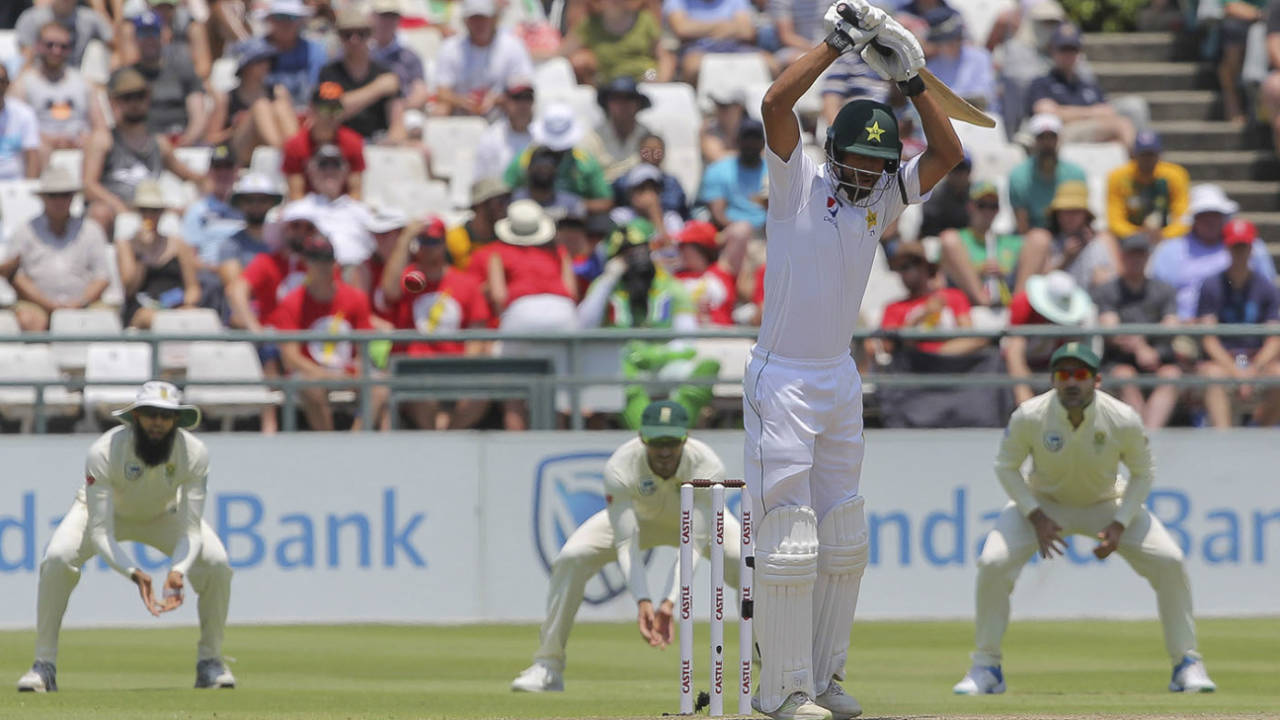 Shan Masood played a watchful innings, South Africa v Pakistan, 2nd Test, Cape Town, 3rd day, January 5, 2018