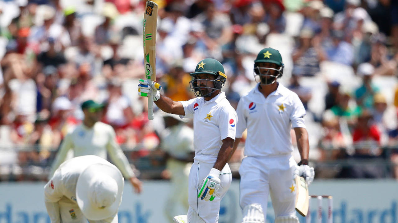 Asad Shafiq brought up his fifty, South Africa v Pakistan, 2nd Test, Cape Town, 3rd day, January 5, 2018