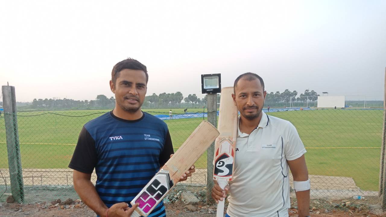 Rajat Bhatia and Vineet Saxena batted the entire day without being separated against Meghalaya
