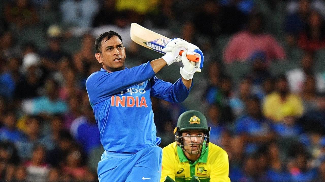 MS Dhoni launches one over long-on&nbsp;&nbsp;&bull;&nbsp;&nbsp;Getty Images