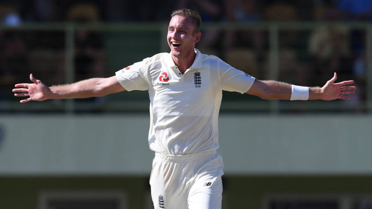 Stuart Broad claimed a hat-trick, West Indies President's XI v England, Cave Hill, January 16, 2019