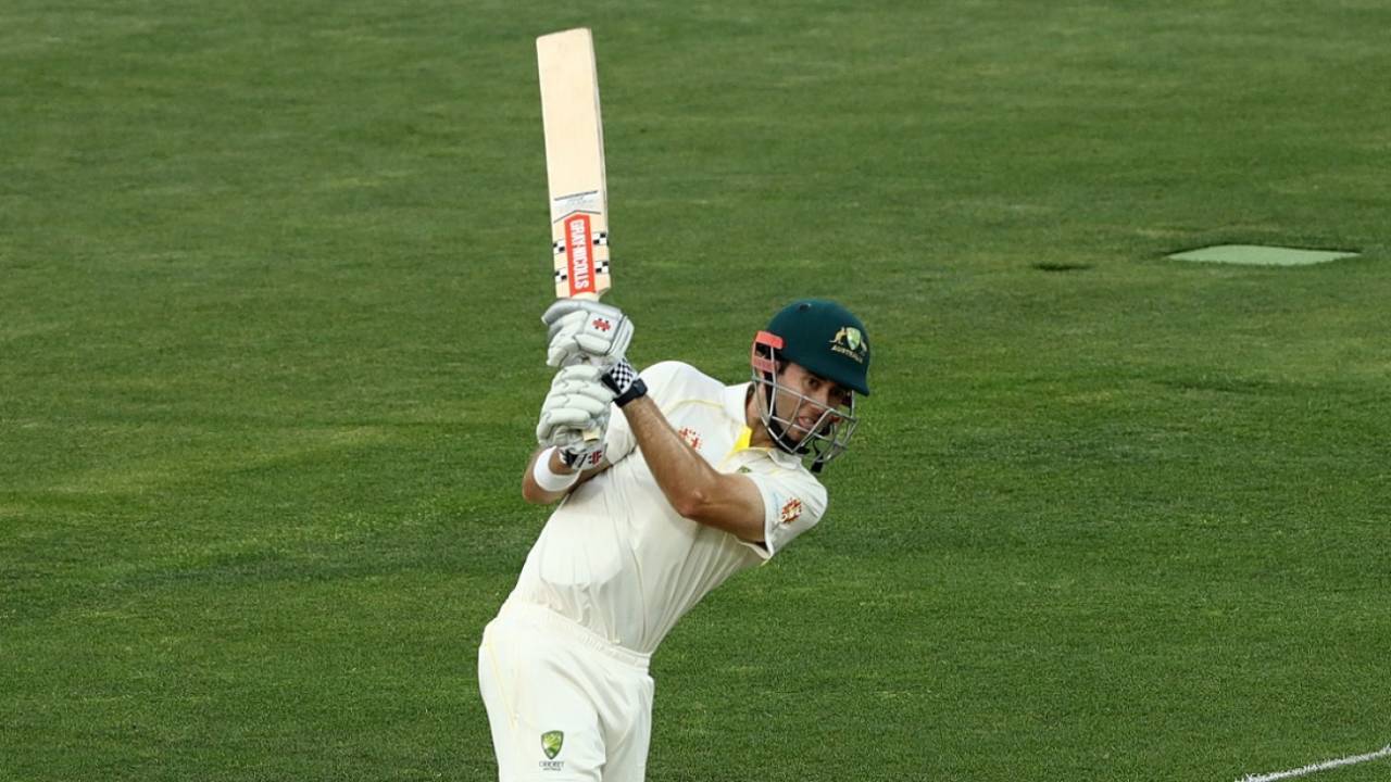 Kurtis Patterson in full flow, Cricket Australia XI v Sri Lankans, Tour game, Hobart, 1st day, January 17, 2019