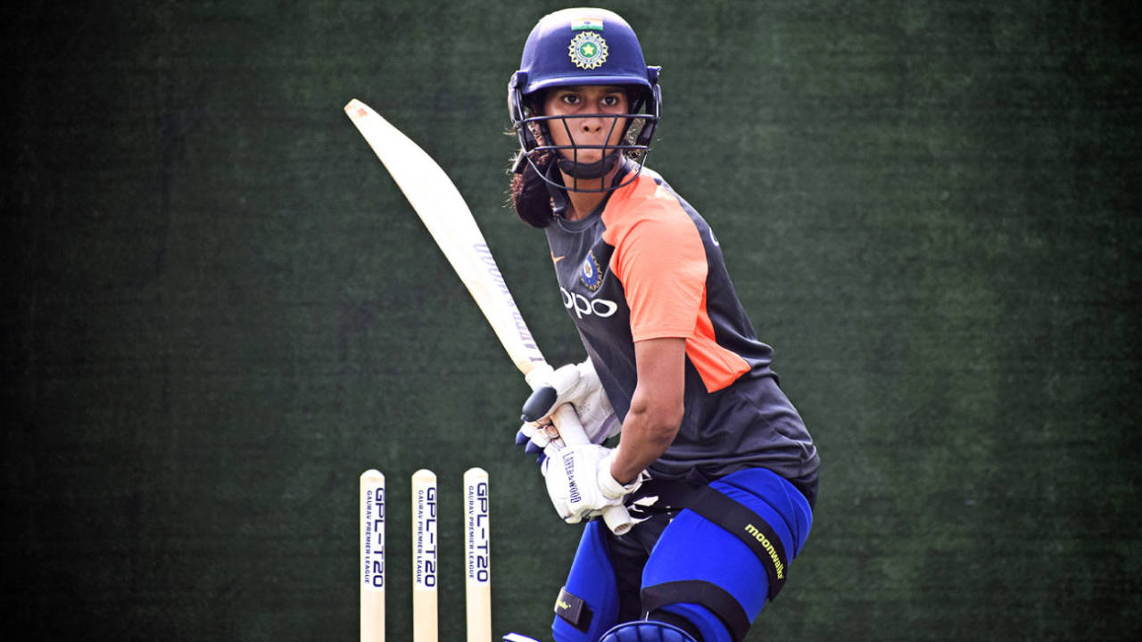 Jemimah Rodrigues bats in the nets, Mumbai, January 11, 2019