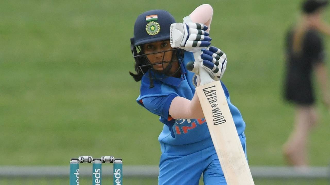 Jemimah Rodrigues plays through the offside during her fifty&nbsp;&nbsp;&bull;&nbsp;&nbsp;Getty Images