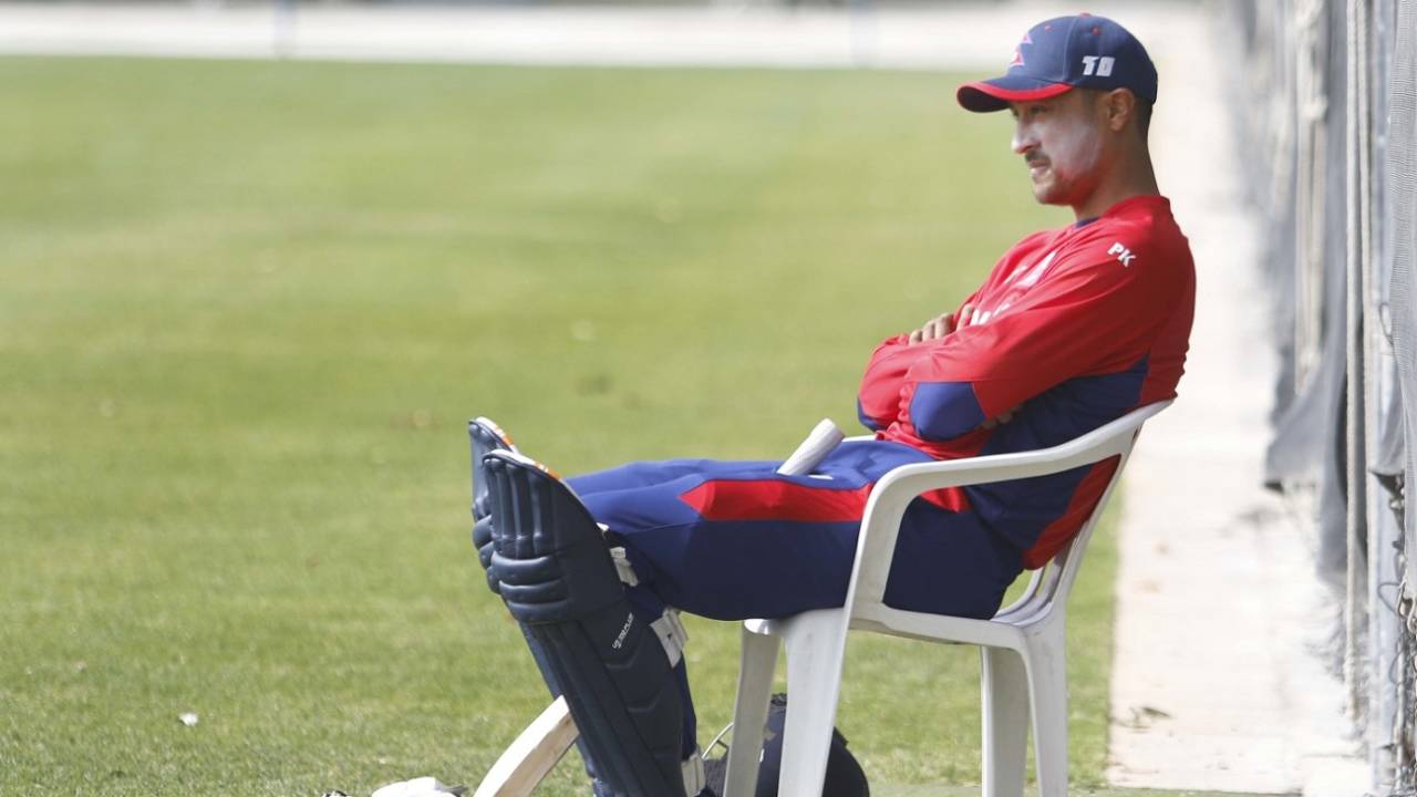 Paras Khadka during a training session, January 24, 2019