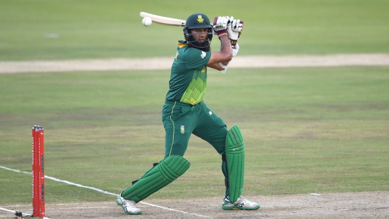 Hashim Amla plays a cut, South Africa v Pakistan, 3rd ODI, Centurion, January 25, 2019