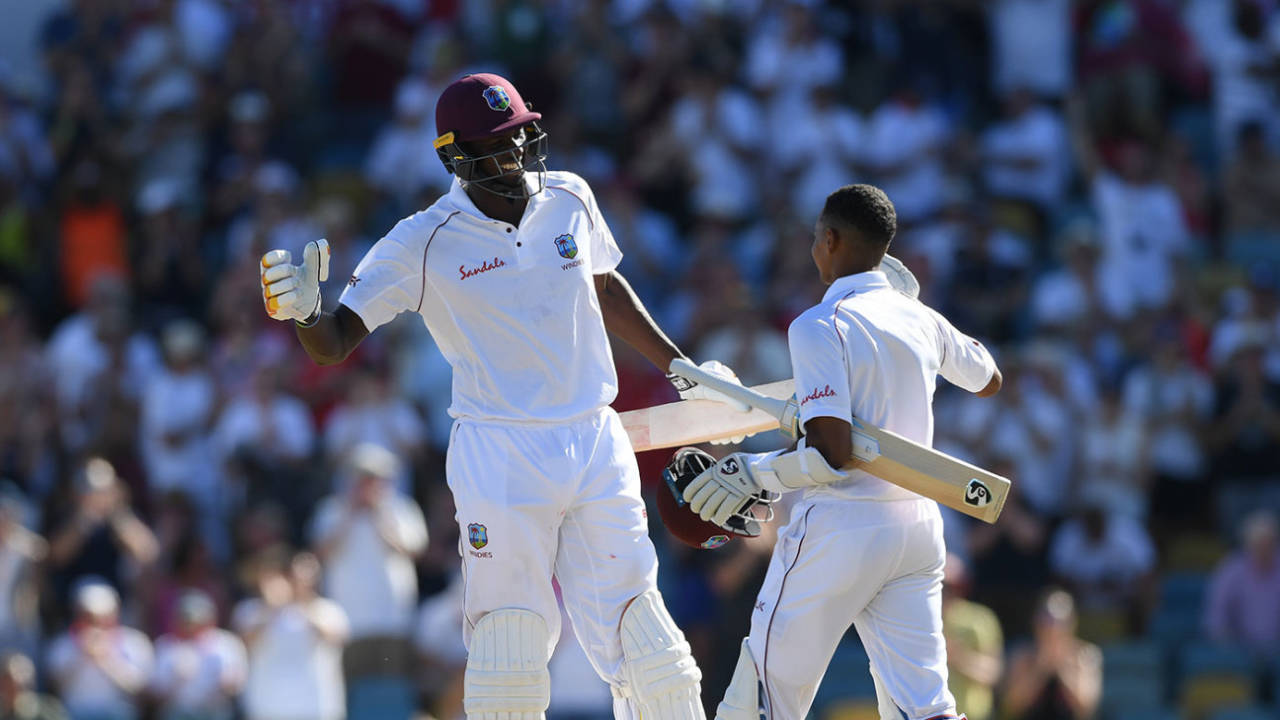 Shane Dowrich and Jason Holder put on a record stand for West Indies&nbsp;&nbsp;&bull;&nbsp;&nbsp;AFP