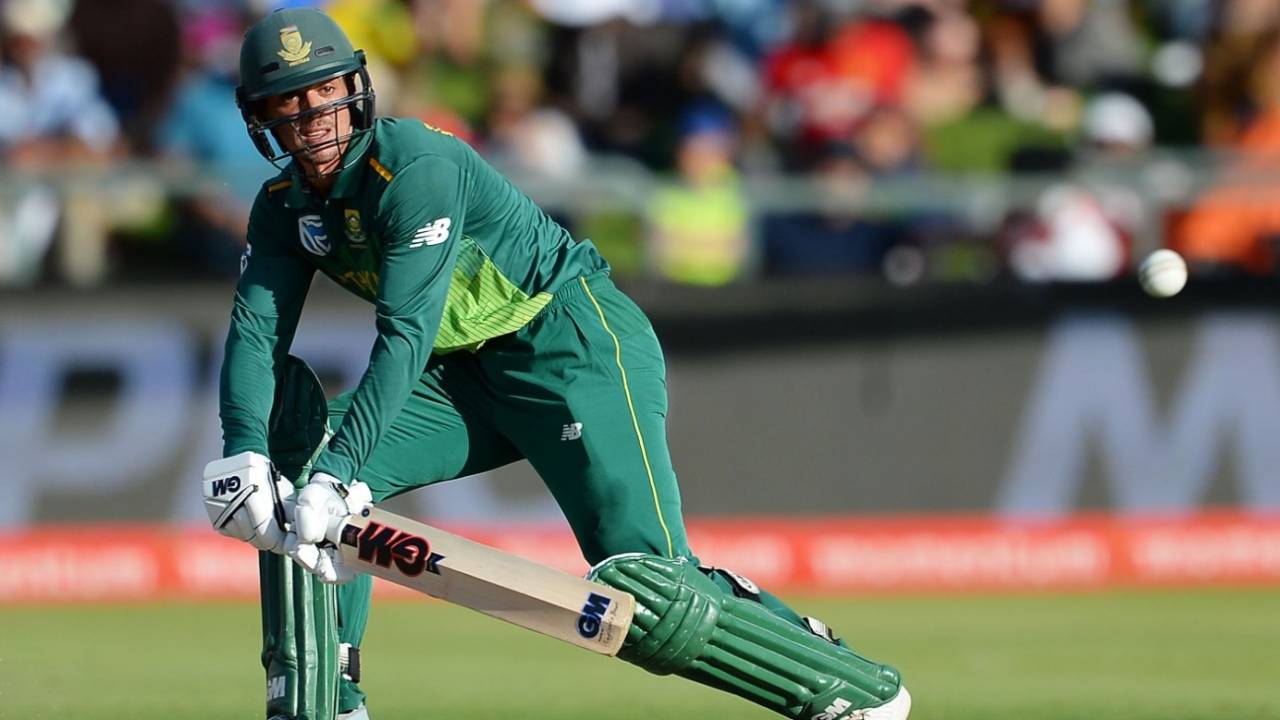 Quinton de Kock played three consecutive reverse sweeps, South Africa v Pakistan, 5th ODI, Cape Town, January 30, 2019