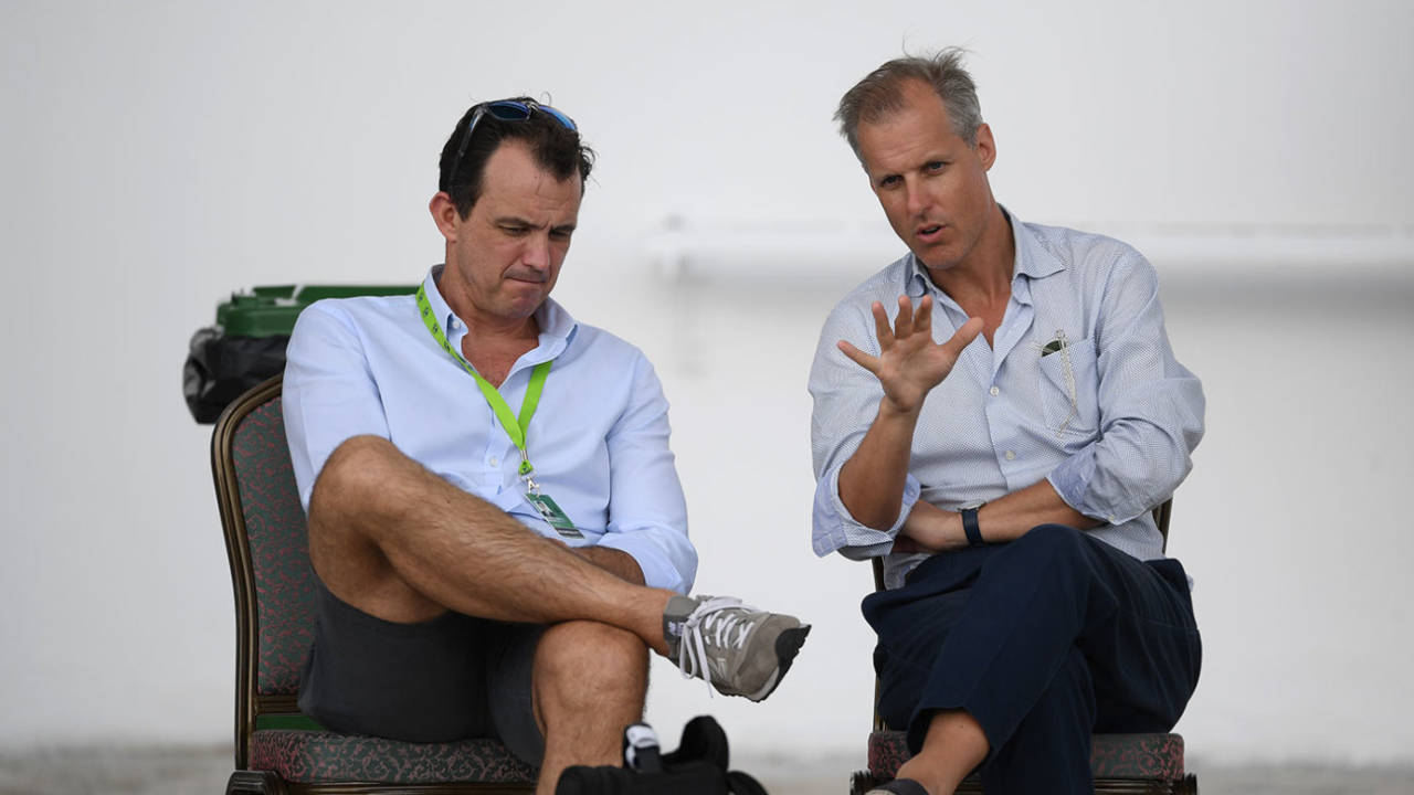 Tom Harrison and Ed Smith, ECB chief executive and selector&nbsp;&nbsp;&bull;&nbsp;&nbsp;Getty Images