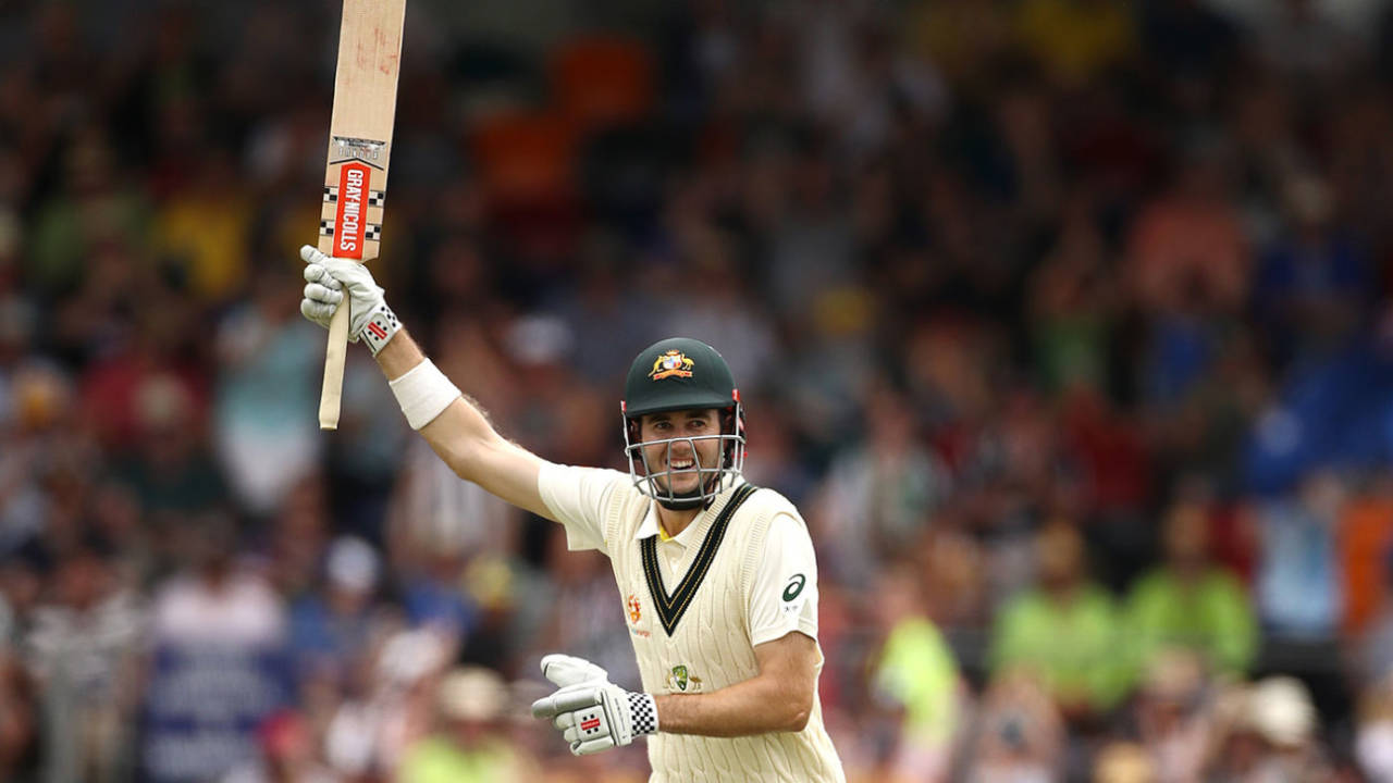Kurtis Patterson completes his maiden Test hundred, Australia v Sri Lanka, 2nd Test, Canberra, February 2, 2019