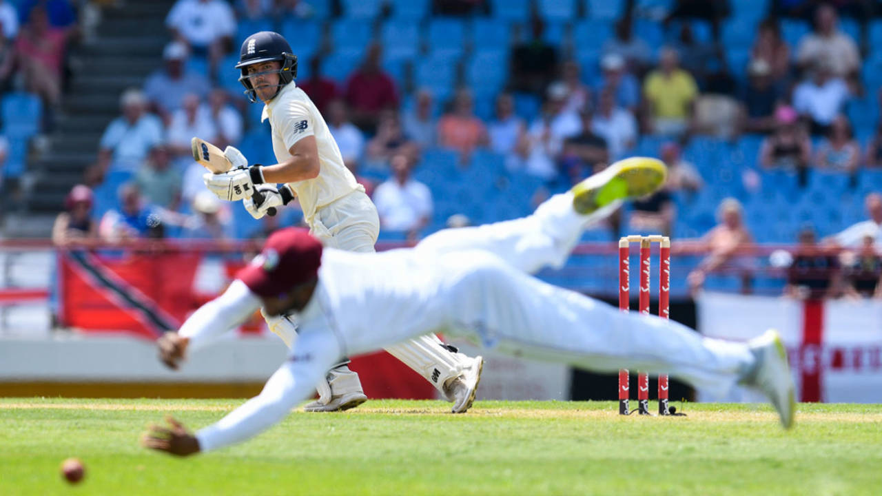 Rory Burns edges through the slips, West Indies v England, 3rd Test, St Lucia, February 9, 2019