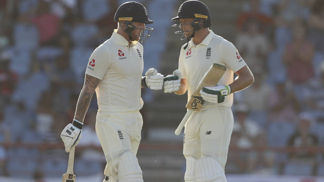 Ben Stokes and Jos Buttler both made fifties in a vital stand, West Indies v England, 3rd Test, St Lucia, February 9, 2019