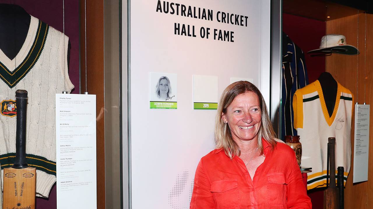Cathryn Fitzpatrick was unveiled in Australia's Hall of Fame, Melbourne, February 11, 2019