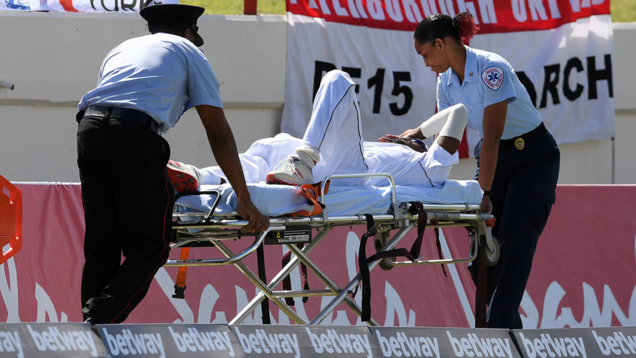 Keemo Paul is stretchered from the field after suffering a quadriceps injury&nbsp;&nbsp;&bull;&nbsp;&nbsp;Associated Press