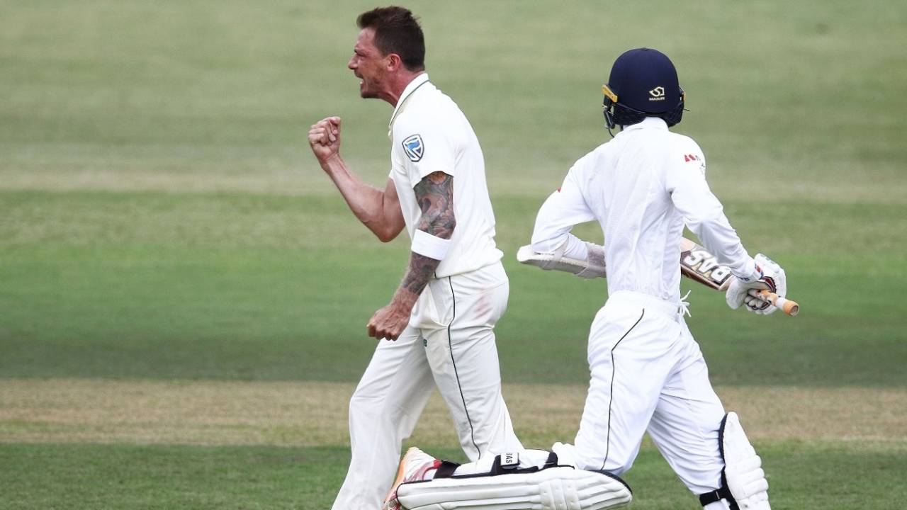 Dale Steyn is pumped up, South Africa v Sri Lanka, 1st Test, Durban, 2nd day, February 14, 2019