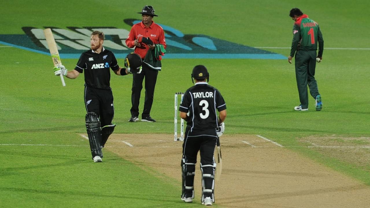 Martin Guptill starred in the successful chase, New Zealand v Bangladesh, 1st ODI, Napier, February 13, 2019