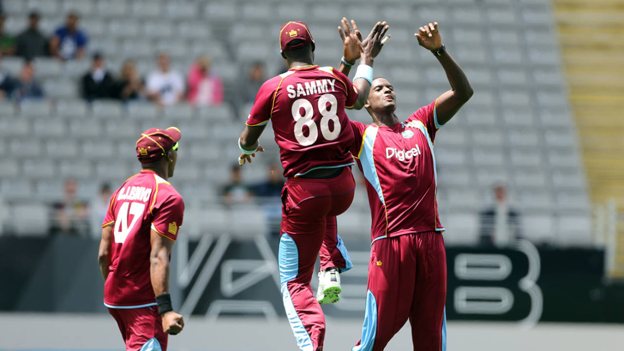 Like Darren Sammy, Jason Holder has tried his best after being pushed into taking charge of an under-strength team&nbsp;&nbsp;&bull;&nbsp;&nbsp;Michael Bradley/AFP/Getty Images