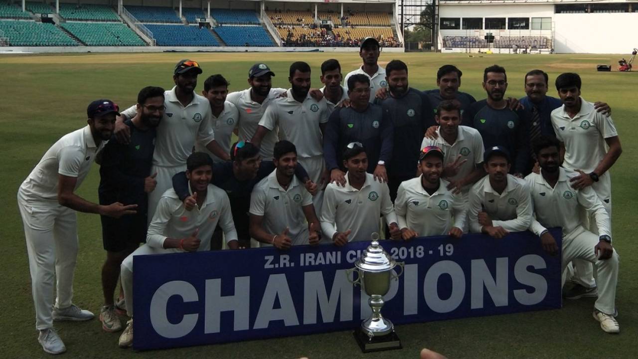 Vidarbha won the Irani Cup 2018-19, Vidarbha v Rest of India, Irani Cup 2018-19, 5th day, Nagpur, February 16, 2019