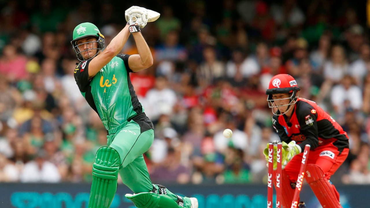 Marcus Stoinis was bowled by Cameron Boyce, Melbourne Renegades v Melbourne Stars, Final, BBL 2018-19, Melbourne, 17 February, 2019
