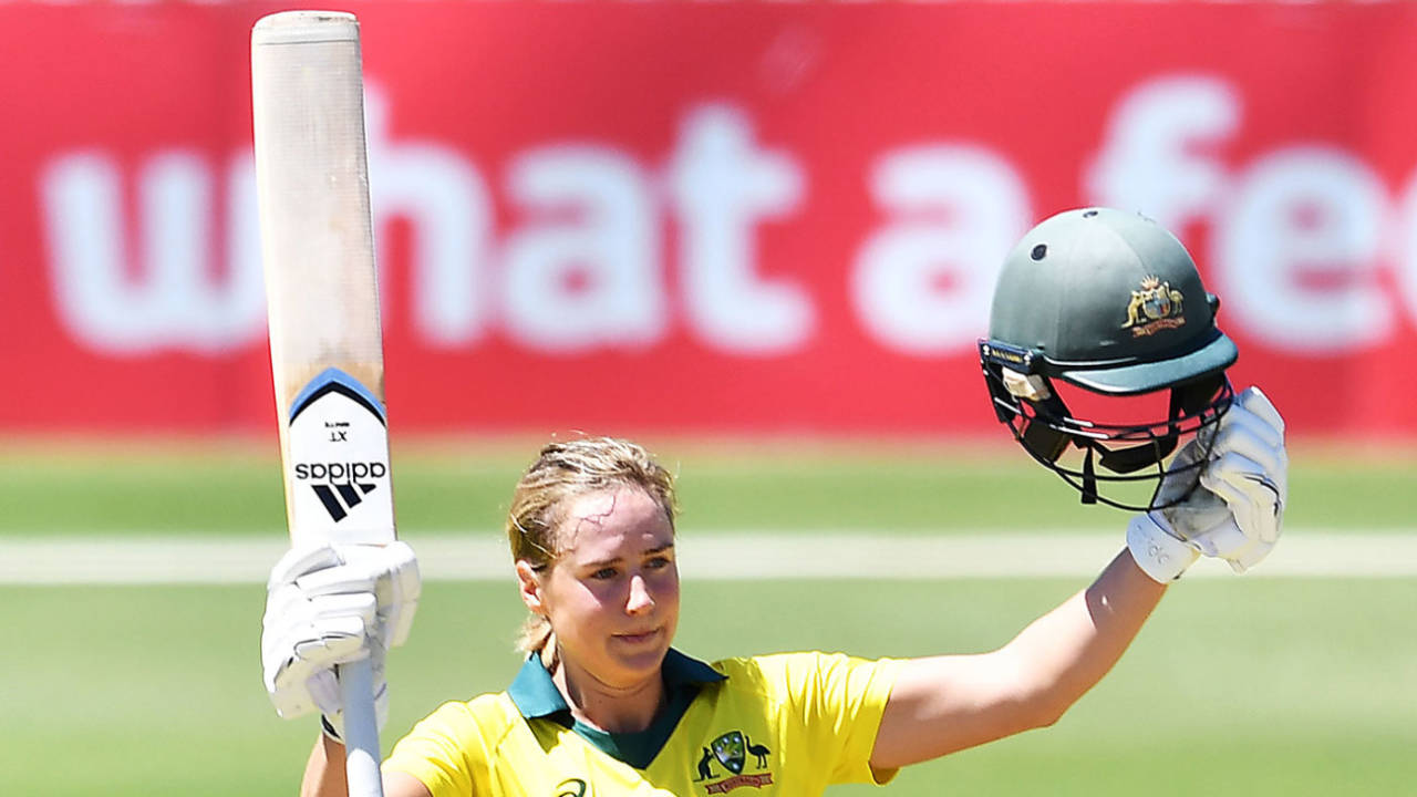 Ellyse Perry reached her maiden ODI century, Australia Women v New Zealand Women, 2nd ODI, Adelaide, February 24, 2019