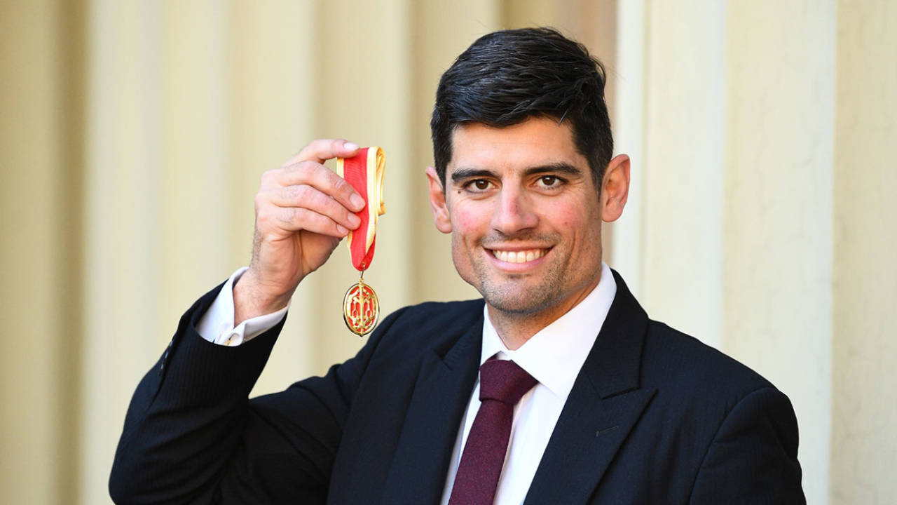 Sir Alastair Cook received his knighthood at Buckingham Palace, February 26, 2019