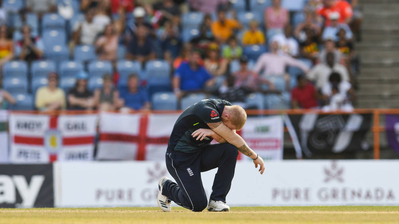 Ben Stokes suffered heavy punishment with the ball, West Indies v England, 4th ODI, Grenada, February 27, 2019