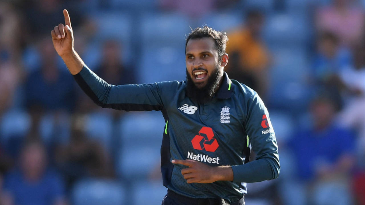Adil Rashid claims the key wicket of Jason Holder, West Indies v England, 4th ODI, Grenada, February 27, 2019