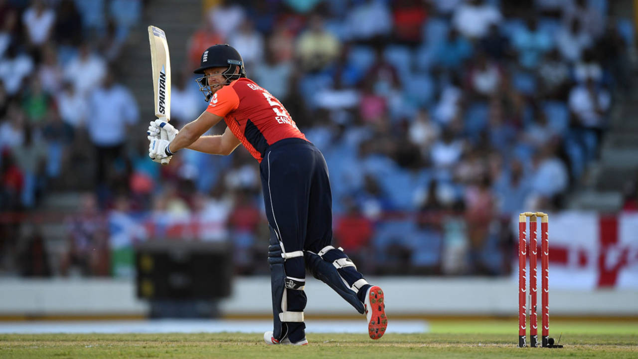 Jonny Bairstow flicks another boundary off his toes, West Indies v England, 1st T20I, St Lucia, March 5, 2019