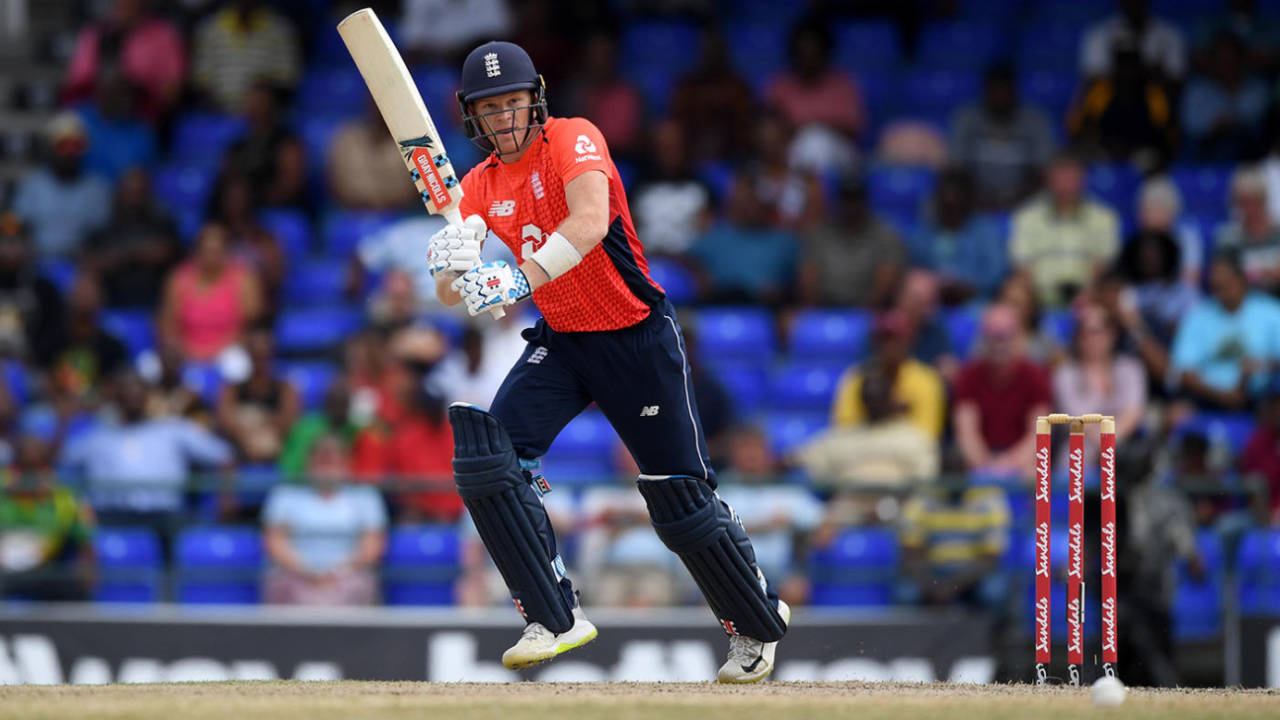 Sam Billings steers the ball through the on side, West Indies v England, 2nd T20I, , St Kitts, March 8, 2019