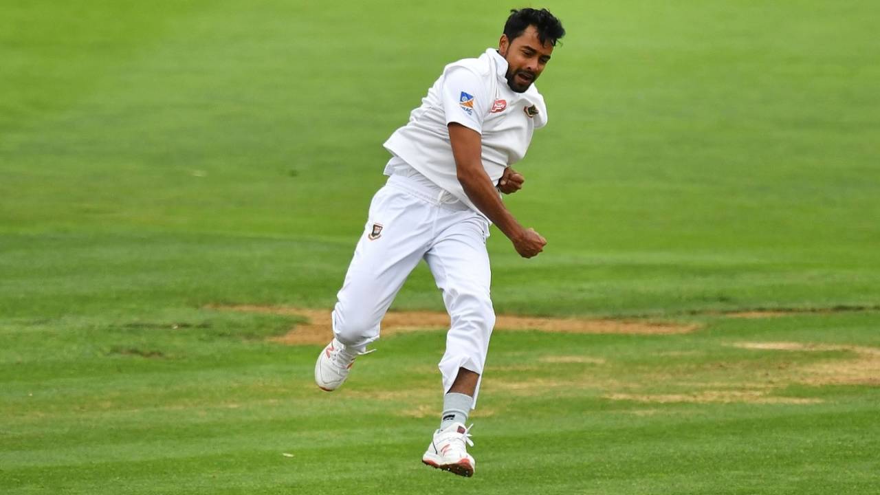 Abu Jayed jumps in celebration, New Zealand v Bangladesh, 2nd Test, Wellington, 3rd day, March 10, 2019